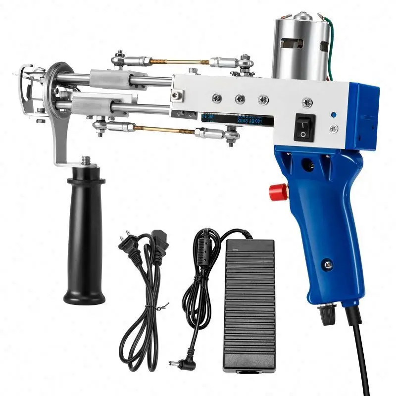 TEBAK 2 in 1 Cut Pile and Loop Pile Rug Tufting Gun Weaving Machine Carpet Hand Tissues Tufting Gun and Trimmer for Diy
