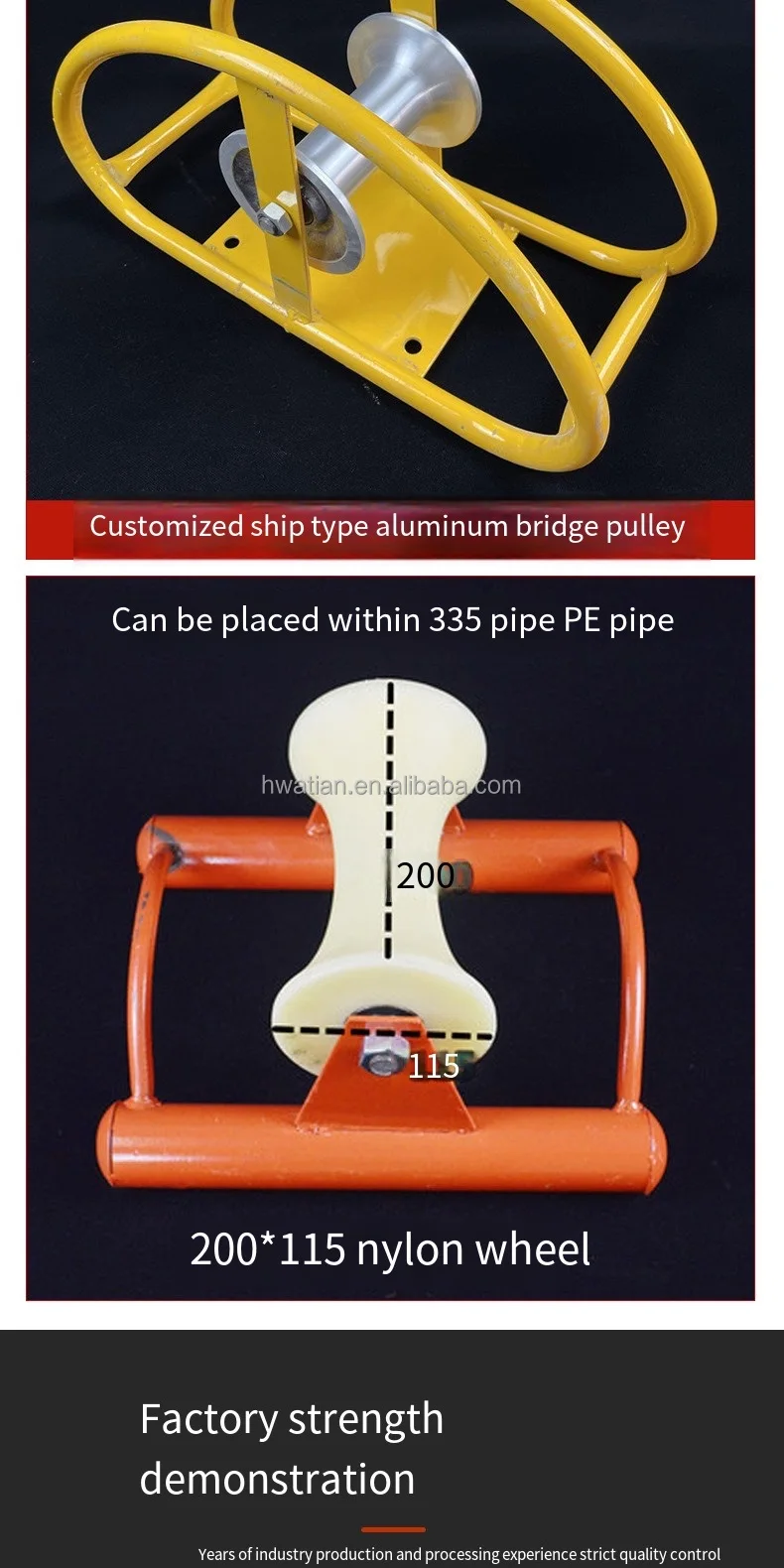 Stringing Line Roller Pulley Bridge Cable Block