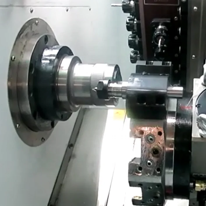 Machine Manufacture Metal Cutting With Chip Conveyor & Automatic bar Feeder Tool Holder Block Small Cnc Turning Lathe Machine