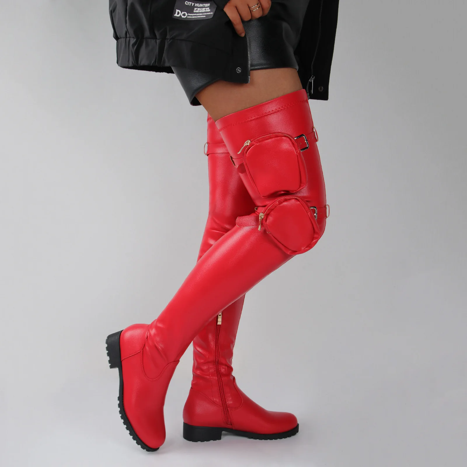Busy Girl Mf1016 Big Size Boots For Women Women's Thigh High Boots With ...