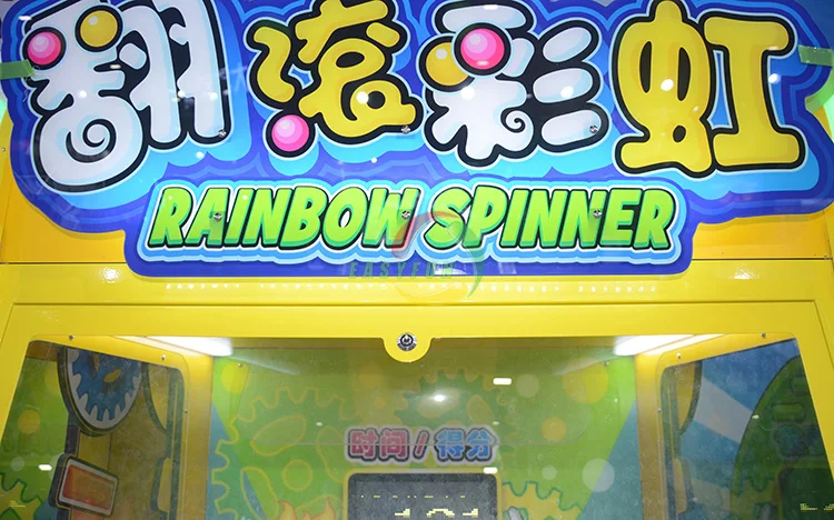 Amusement Rainbow Spinner Redemption Lottery Games Ticket Prizes Arcade Game Machine