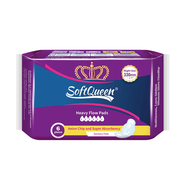 Skin-friendly sanitary napkins Soft cotton surface pads super long sanitary pads night use sanitary pads