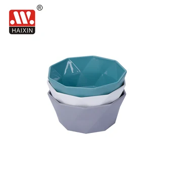 家庭用プラスチックボウルHaixing新スタイル卸売ダイヤモンド形