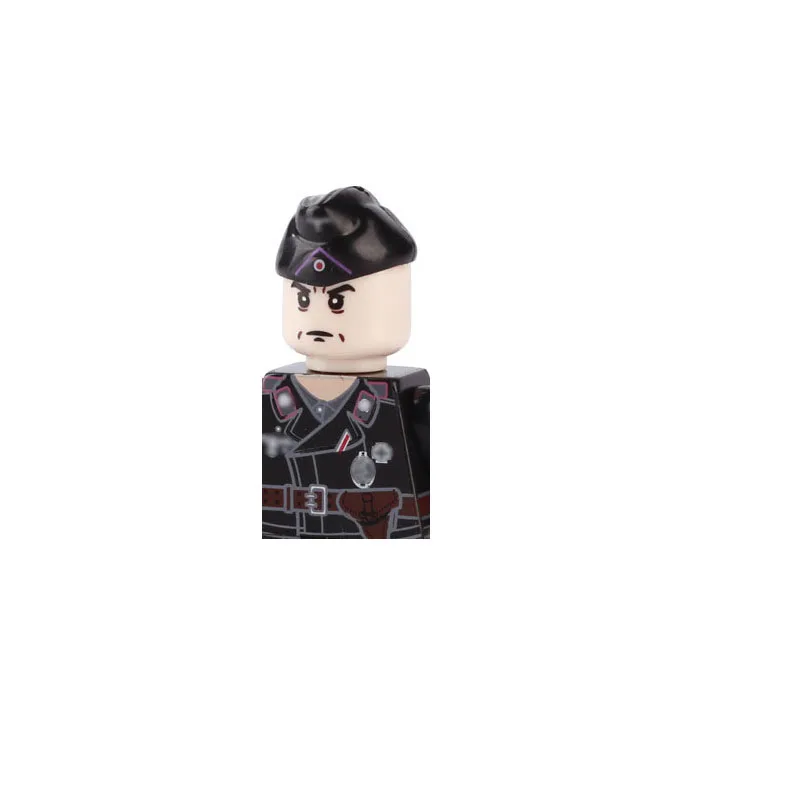 Mini Military WW1 WW2 Figures German US Army Tank Commando Soldier With Weapons Guns Swat Building Blocks Kids Toy