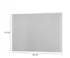 Blanco, largo 3 m, ancho 35 cm, alto 2,2 m