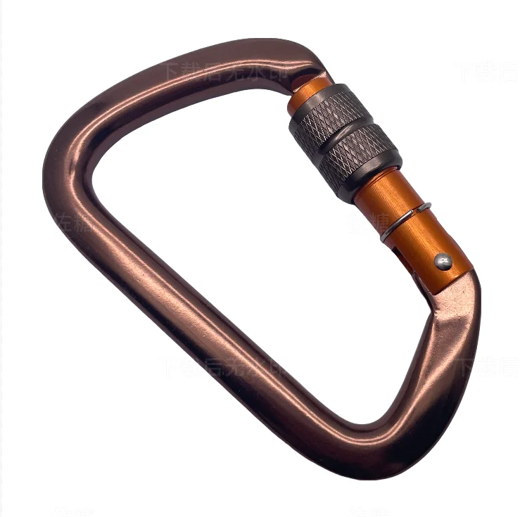 26KN D Shape Heavy Duty Custom Rotating Carabiner Hook Safety Lock Carabiner Karabiner