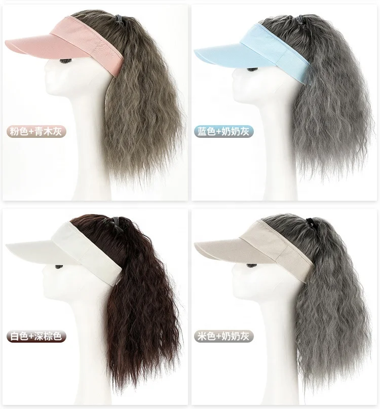 Mysyre Curly Synthetic Ponytail Wig Cap 