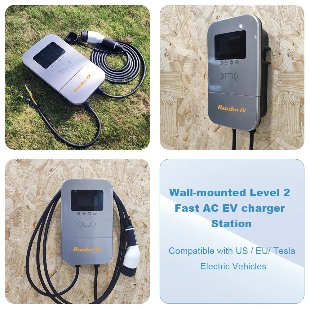 32a 3 Phase 7kw 11kw 22kw Fast Wallbox Ev Charger Wallbox 7kw Electric ...