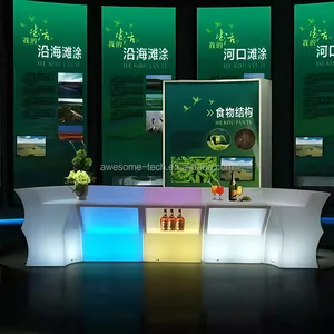 Waterproof Rechargeable Multi-color Adjustable Wedding Patio Led Table Set for Outdoor Indoor Event Party