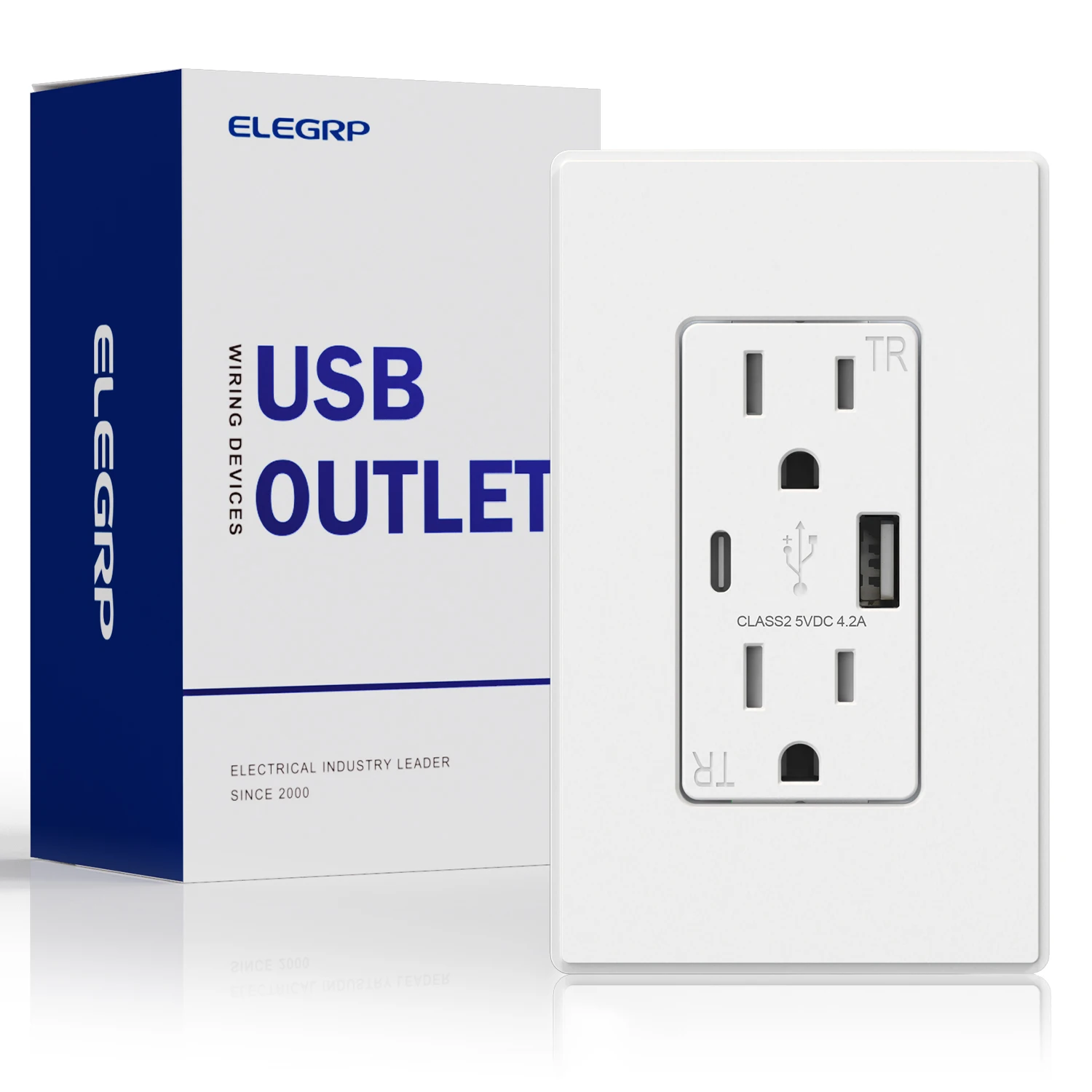 Elegrp  Usb Charger 5v Electrical Ul Certificate Usb C Port 20w Quick Charger  Usb Wall Outlets - Buy Usb Wall Outlets,Ul Certificate Usb Outlet,Usb C  Port Product on 