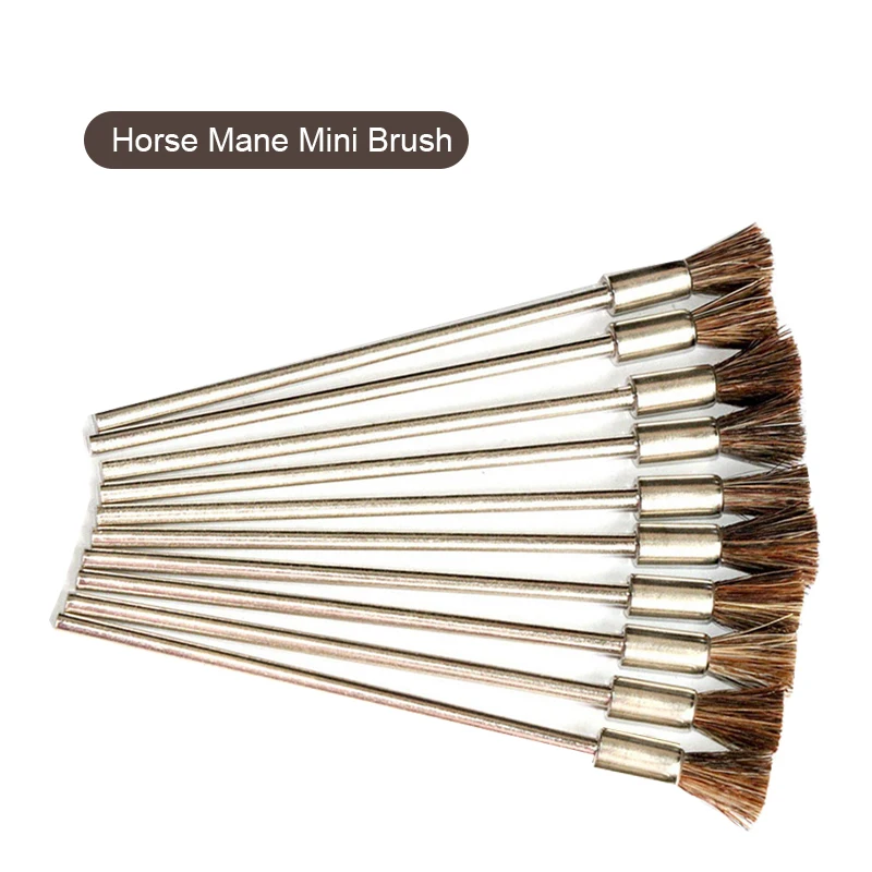 Customized material stainless steel copper bristle horse hair wire brush with rod