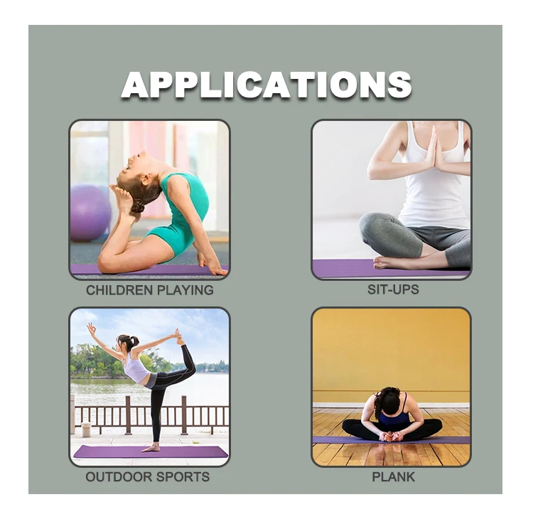 Gymnastic Fitness Custom Logo Dropshipping Personalised Sport Cheap OEM Thick Nbr Yoga Mat