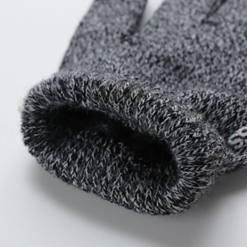 Высококачественные теплые велосипедные перчатки с сенсорным экраном, вязаные и нескользящие, подходят для мужчин и женщин зимой на открытом воздухе