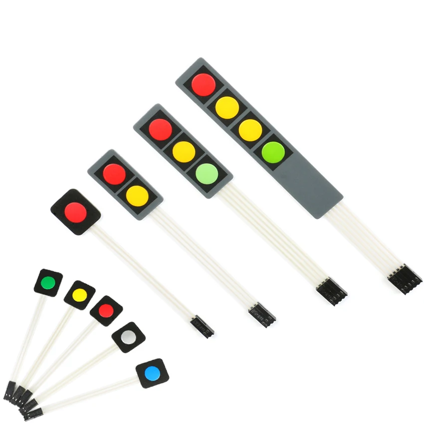 SagaSave 1 x 4 Interruttore a Membrana, Tasto Universale Tasto Pellicola Interruttore Tastiera Pannello per Controllo Esterno (5 Pezzi SagaSave 1 x 4 Interruttore a Membrana, Tasto Universale Tasto Pellicola Interruttore Tastiera Pannello per Controllo Esterno (5 Pezzi