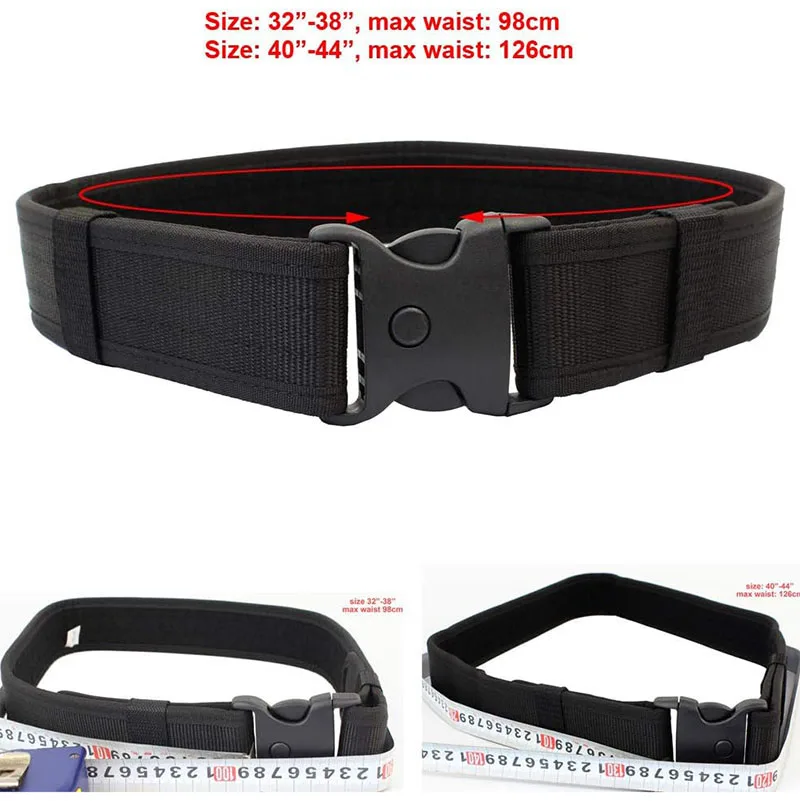High Density Duty Web Belt Kit with Pouches Security Modular Camping and Everyday Use Duty Belt Heavy Duty Tactical Belts