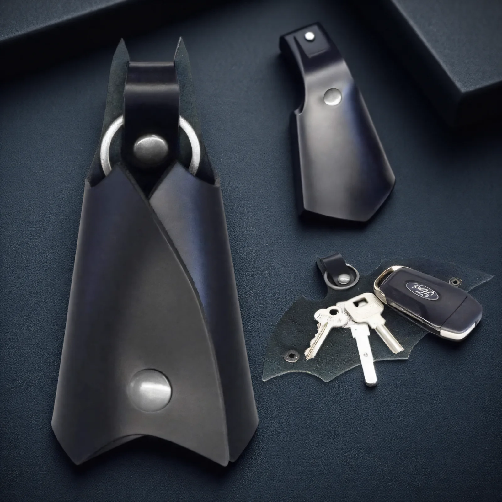 アクセサリー VOYAGER KEY RING WITH LEATHER STRAP VOYAGER KEY RING WITH LEATHER STRAP by END | nonnative | A(e