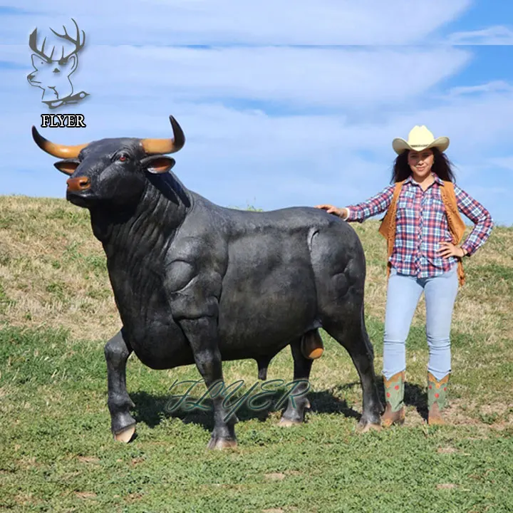 Outdoor Garden Decor Animal Cow Sculpture New Arrival Llife Size Fiberglass Bull Statue Buy