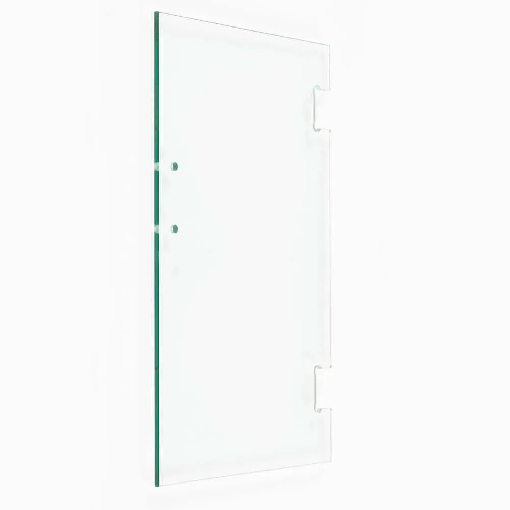 Frameless sliding shower door with 3M