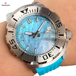 OEM Custom Top Luxury 42mm Case Watch Mother-of-pearl Dial Sapphire Luminous Automatic Mechanical Men's Watch
