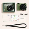 Vintage Green+32G Card+Stickers+Lanyard+Chargi