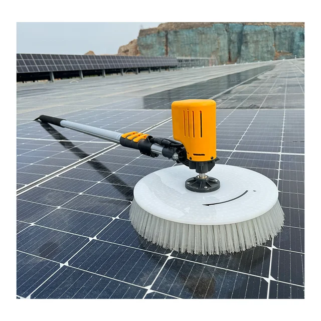 Factory Price Solar Panel Cleaning Brush Rotating Water Powered Rotating Solar Cleaning Brush photovoltaic Plate Cleaning Brush