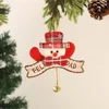 Red Snowman Label