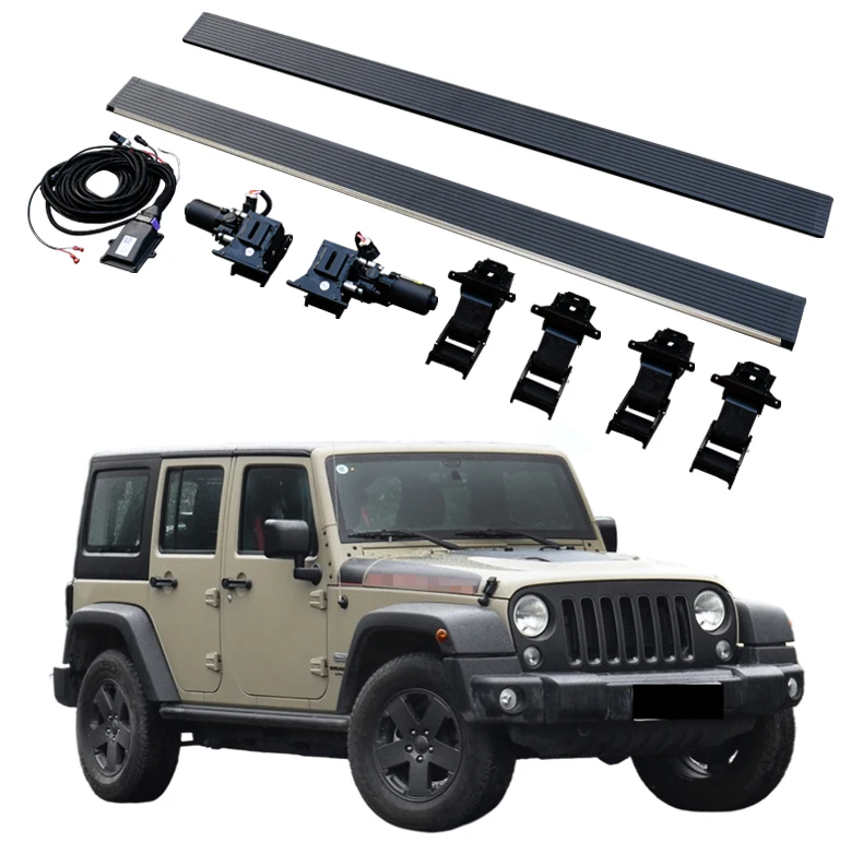 Automatic Electric Power Side Step Running Board For Jeep Wrangler Jk 4 Door  For Sahara Rubicon 2008-2017 - Buy Electric Running Board For Jeep Wrangler  Jk 4 Door For Sahara Rubicon 2008-2017,Power