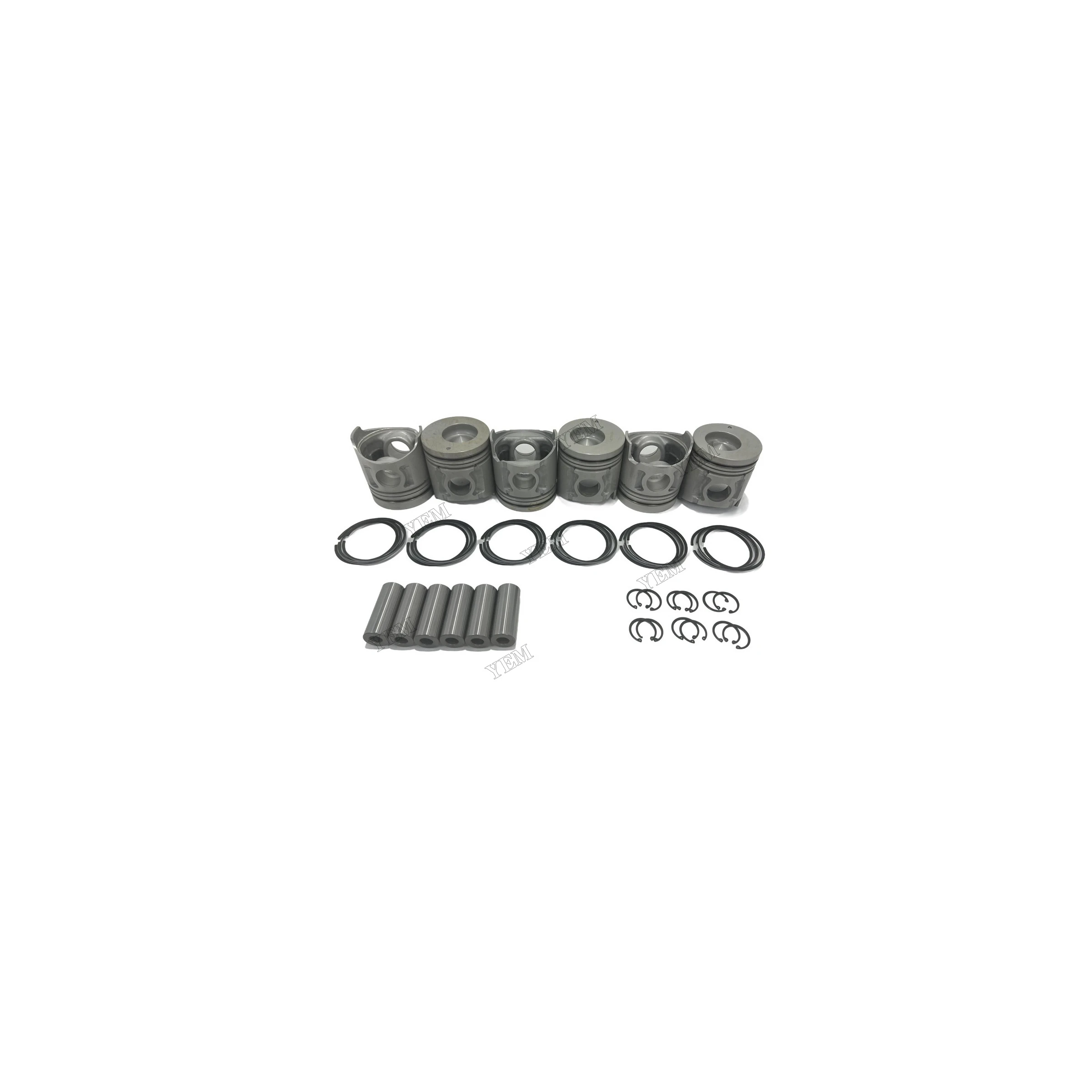 6D34 Engine Piston With Cylinder Piston Rings Fits for Mitsubishi Fast Delivery Engine Parts