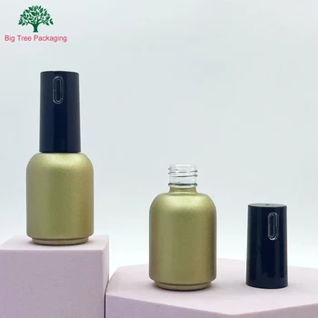 20ml 15ml wholesale custom logo empty glass bottle for top base coat gel nail paint 20ml empty nail polish bottle with brush