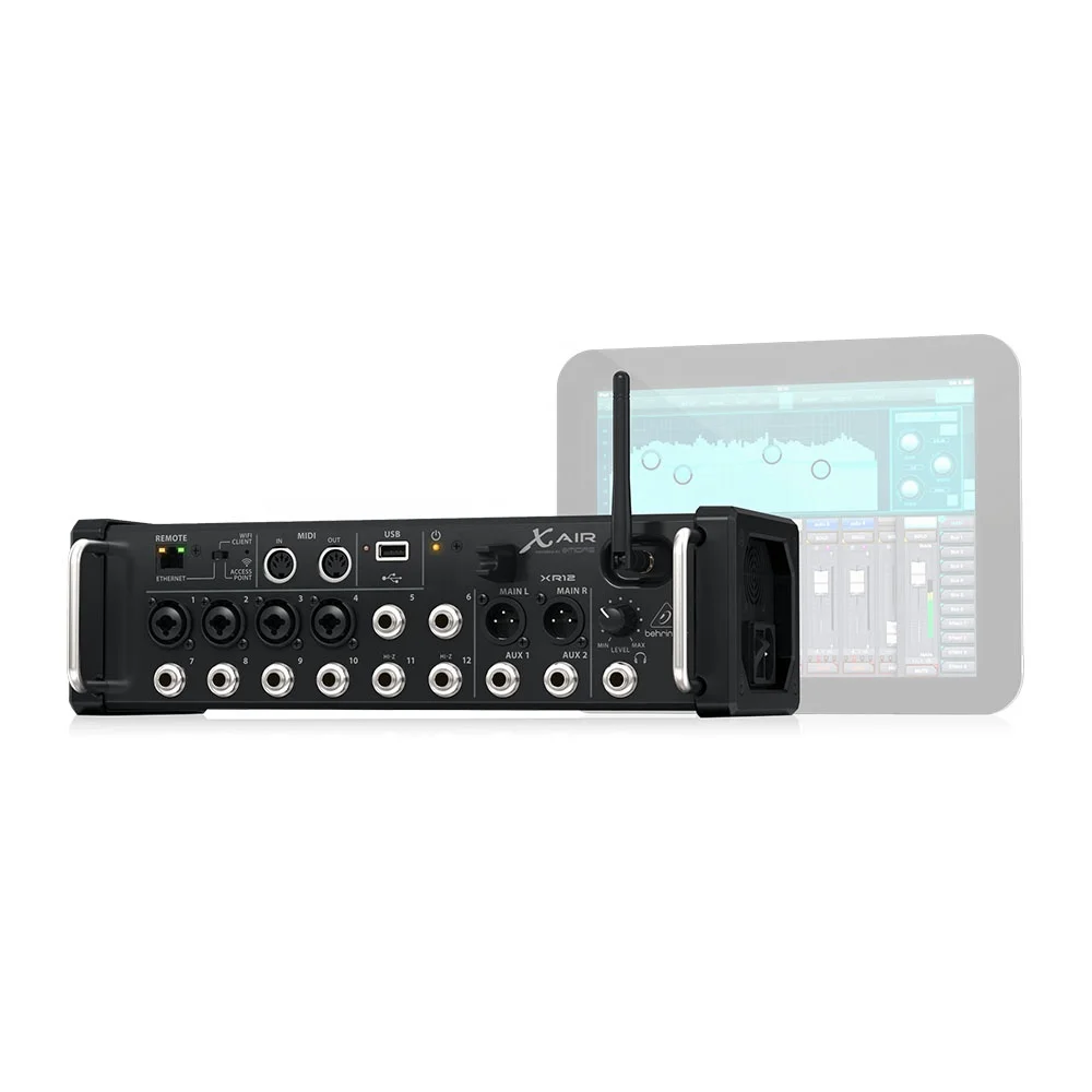 Behringer X AIR XR12 12-Channel Digital Mixer with Wi-Fi, Midas