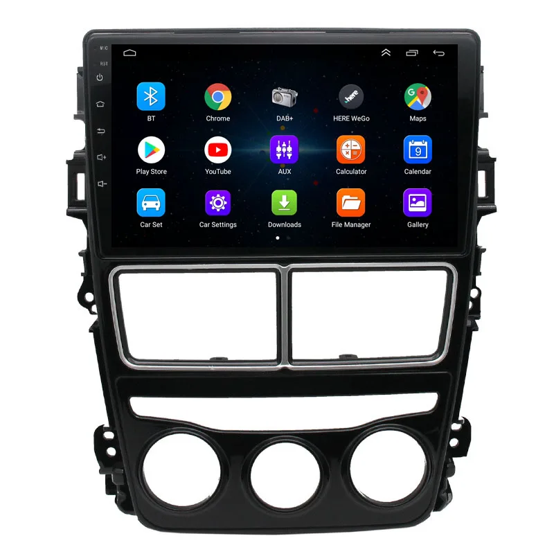 Navigation GPS Head Unit Radio for Toyota Vios Yaris 2018 2019 Auto Radio 2 Din Android DVD Car Multimedia Video Player Stereo