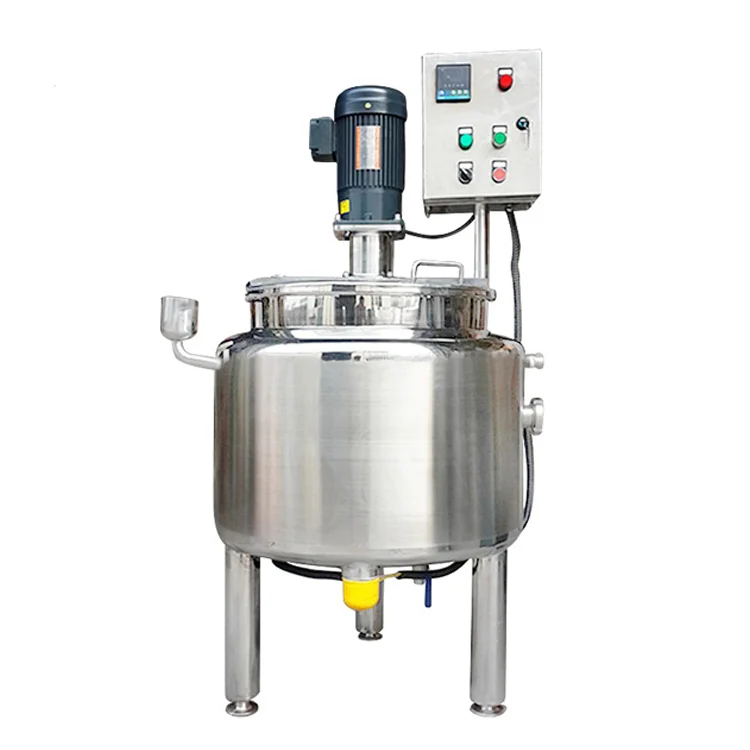 200L Heated Agitator Mixing Tank with Agitator Polishing Homogenizer Pump High Shear Pump Machine Electric or Steam Mixer Pump