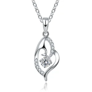 Popular 925 Sterling Silver Mother Day Jewelry Love Necklace Pendant