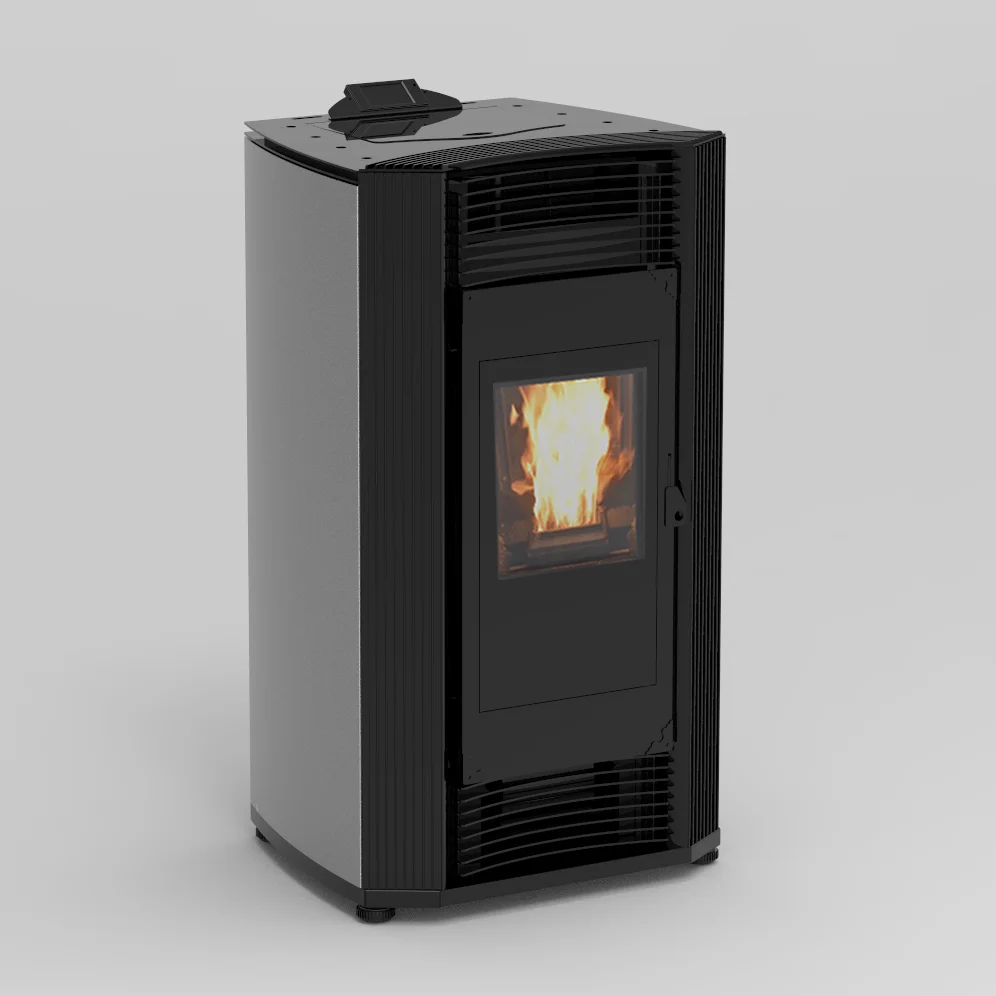 High Efficiency Low Noise Hydro Pellet Stove With Auto Cleaning System Pellet Stove With Radiator for Home Usage
