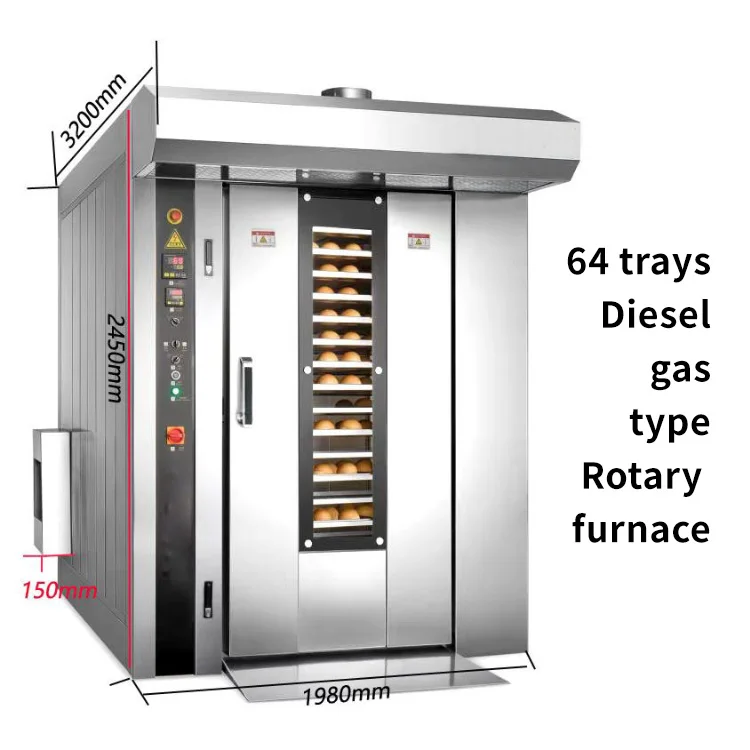 Industrial Gas Cookies Rotary Rack Commercial Bakery Oven Buy Bakery