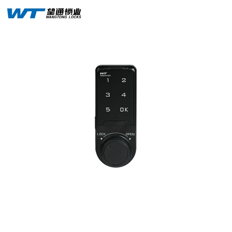 I Factory Electronic Keyless Combination Number Digital Cam Safety Keypad Gym Touch Pad Lock for Locker Cabinet WT 1603BK