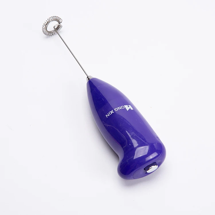 Electric Handheld Single Spring Whisk Milk Frother for Indoors and Outdoors