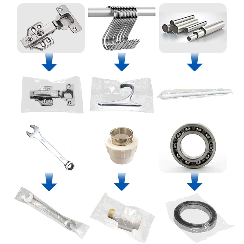 Automatic Electric Switch Socket Capacitor Pillow Packaging Machinery Plastic Pouch Filling Sealing Labeling Laminating Bearing