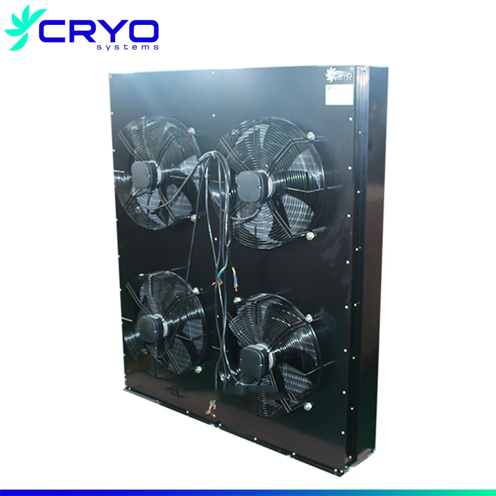 Fin Type Condenser Fan Coil Unit Condenser Tube and air Cooled Condenser Refrigeration