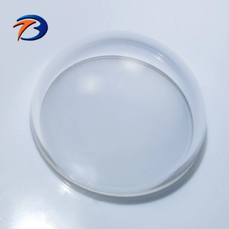 High Transmission Quartz Material BK7 Spherical Glass Dome