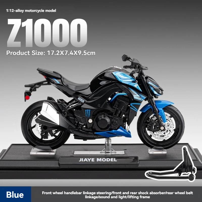 Diecast Toy Vehicles - Model Car - Kawasaki Z1000 Motorcycle