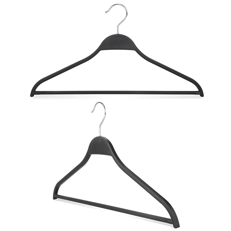 Fashion Plastic Coated Laminated Non Slip Clothes Pants Hangers with Notches
