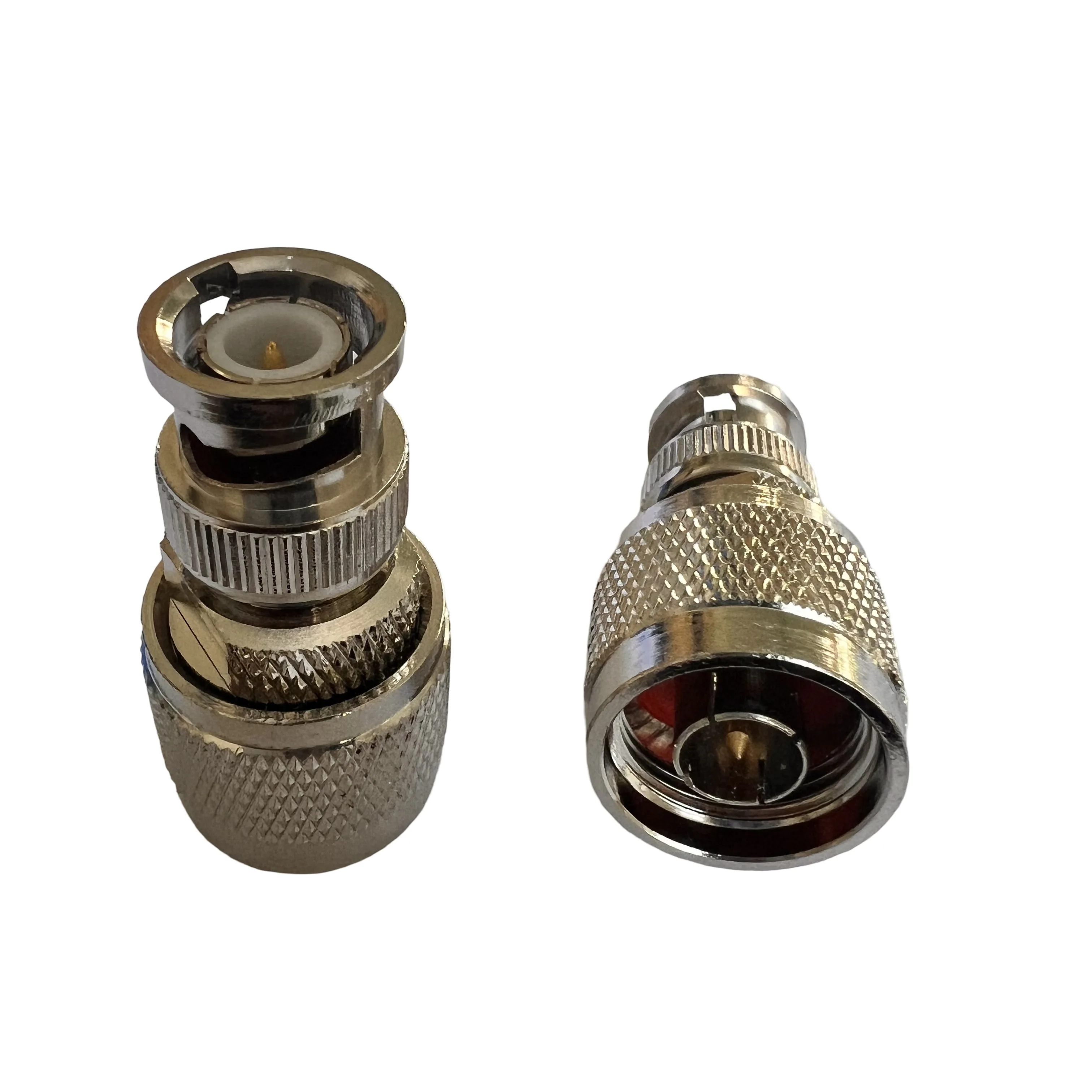 Factory N/BNC-JJ Adapter Copper Nickel Plating N Male to BNC Male Connector Adapter for Wholesale