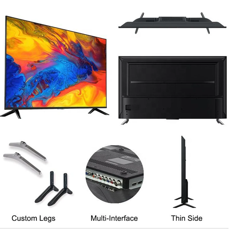 China Factory LED LCD TV 55 inch smart 4k TV