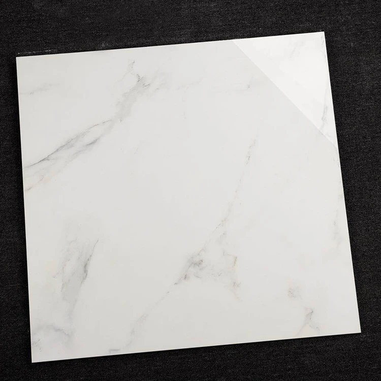Calacatta White Marble Look 3d Polished Glazed Porcelain 60X60 Ceramic Floor Tile
