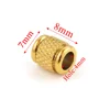 Round edge 7x8x4 mesh pattern - gold [1.24g]