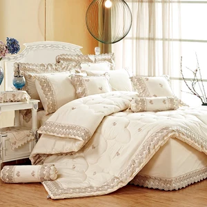 KOSMOS Hotel Comforter Sets Polycotton Embroidered Quilted Luxury Bedding