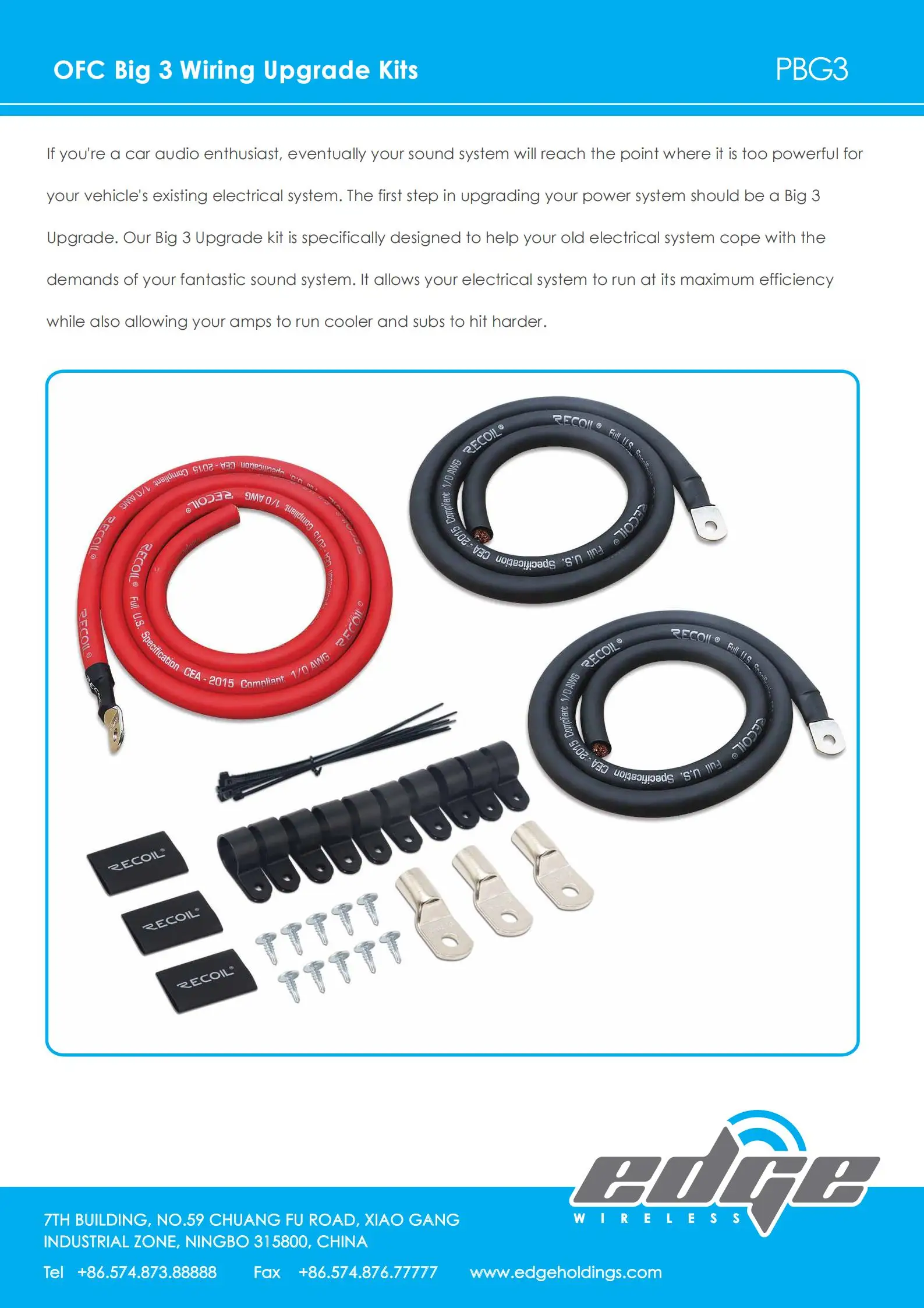 Car Audio Ofc Wire Big 3 Upgrade Wiring 