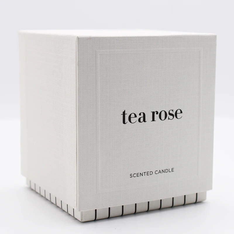 Hot-Selling Custom Printing Logo Tealight Rigid Cardboard Box Luxury Perfume Candle Gift Box Packaging supplier