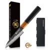 Coltello da cucina nero 3,5'' con confezione regalo